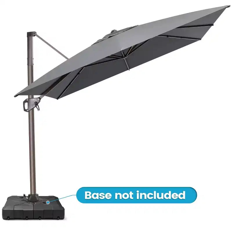 Parasol déporté inclinable et orientable pour extérieur