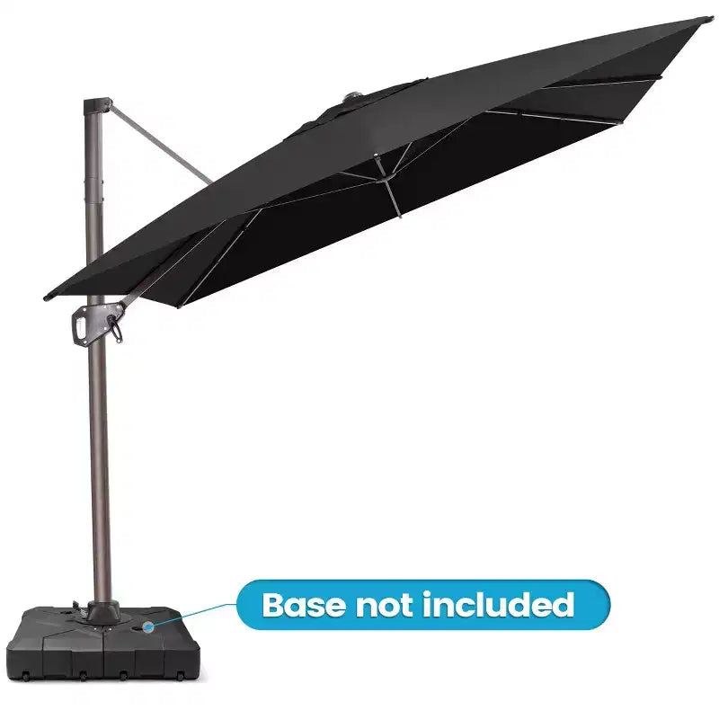 Parasol déporté inclinable et orientable pour extérieur