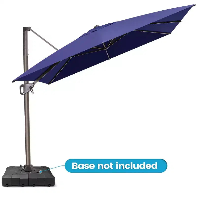 Parasol déporté inclinable et orientable pour extérieur