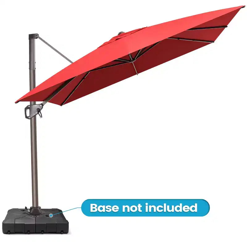 Parasol déporté inclinable et orientable pour extérieur