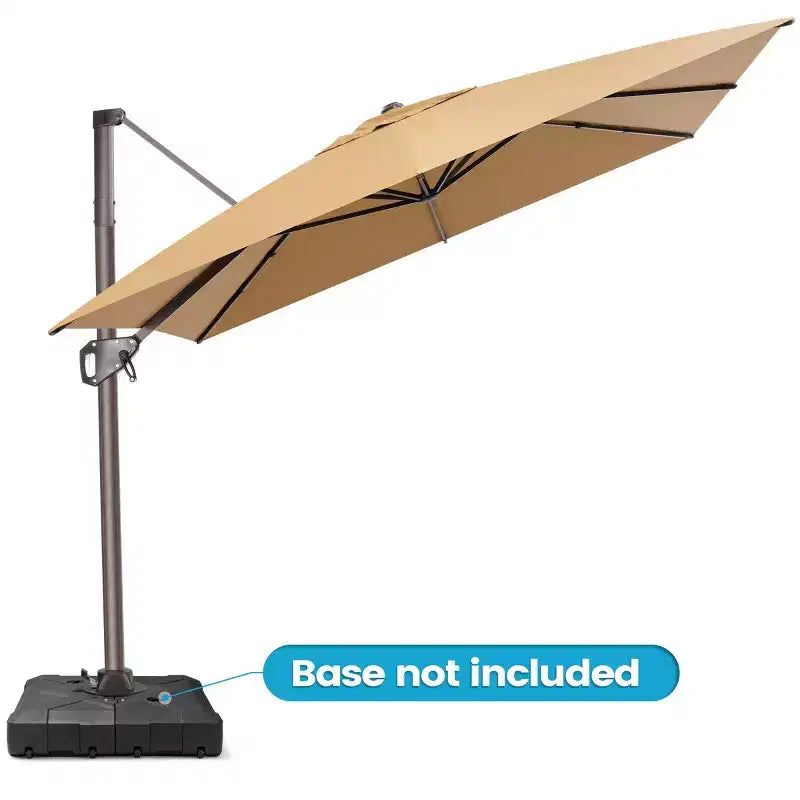 Parasol déporté inclinable et orientable pour extérieur