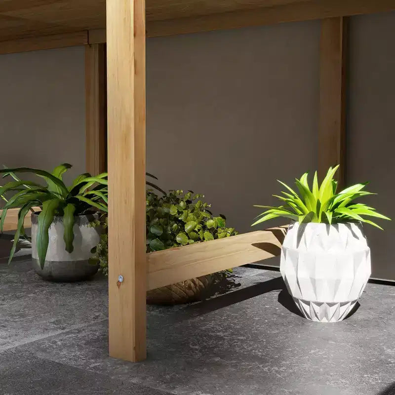 Kit de Carré Potager surélevé, Jardinière en Bois avec Pieds et Trous de Drainage Grande Capacité