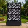 Jardinière avec brise-vue intégrée pour jardin extérieur et lit de culture surélevé