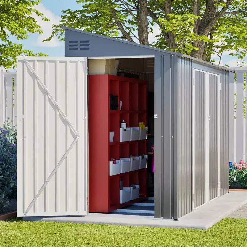 Abri de jardin avec accès latéral pratique et porte verrouillable