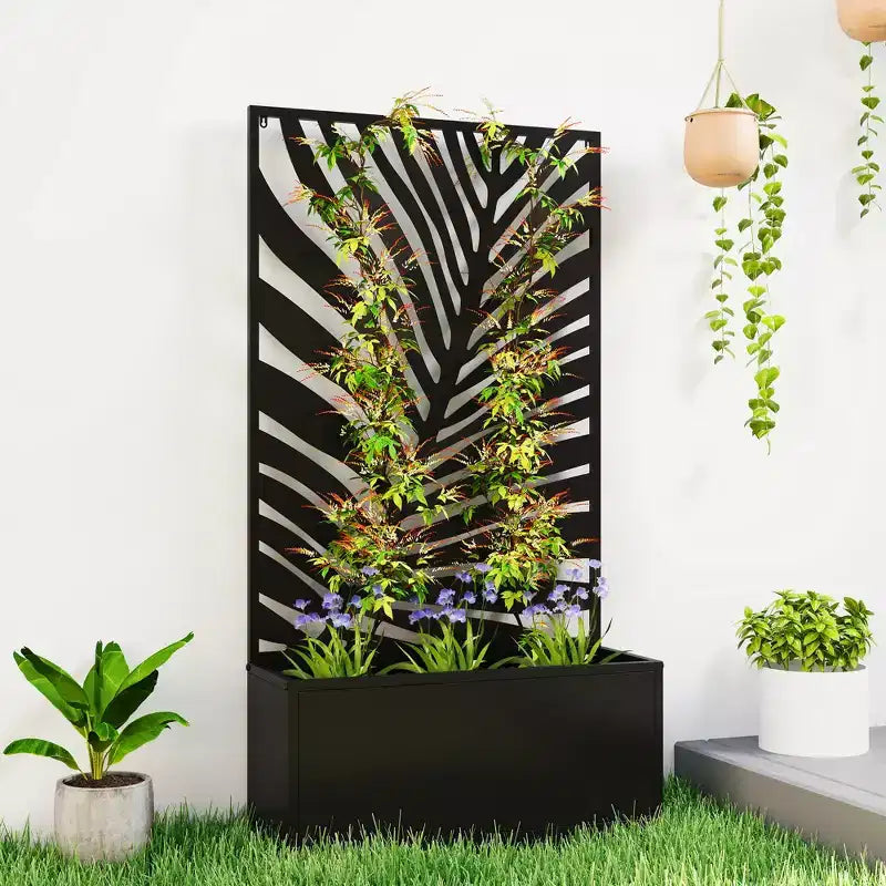 Carré de jardin en métal autoportant ou jardinière murale