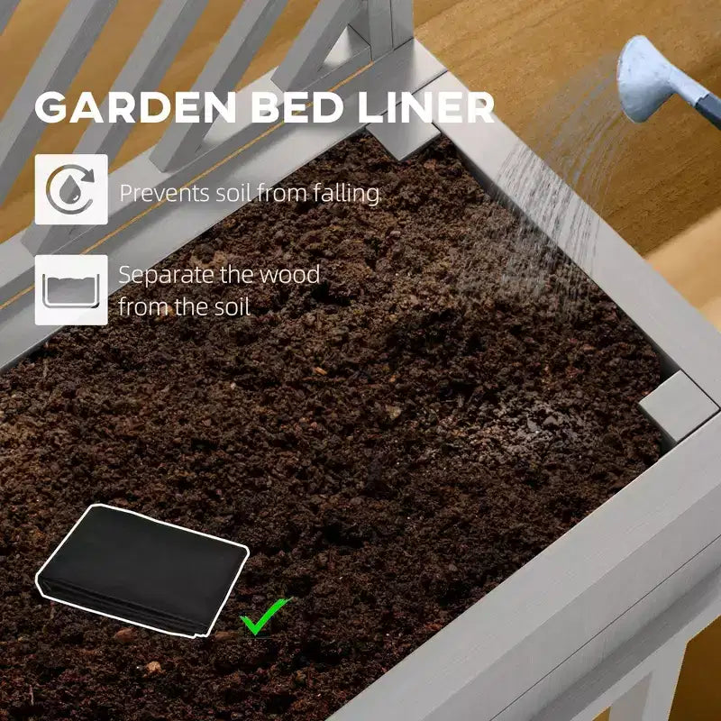 Jardinière surélevée avec treillis – Bac de culture sur pieds