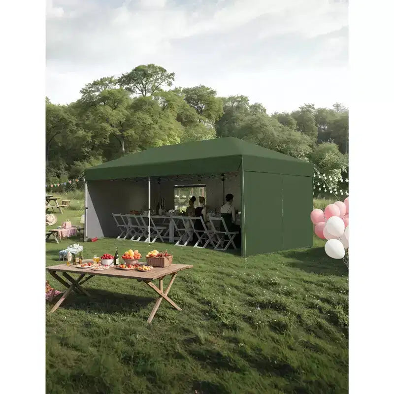 Tonnelle Pop-Up Robuste Tente Pavillon Extérieur Imperméable Murs