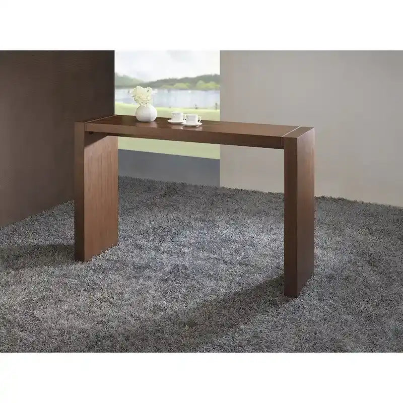 Table de bar de salle à manger en bois laqué