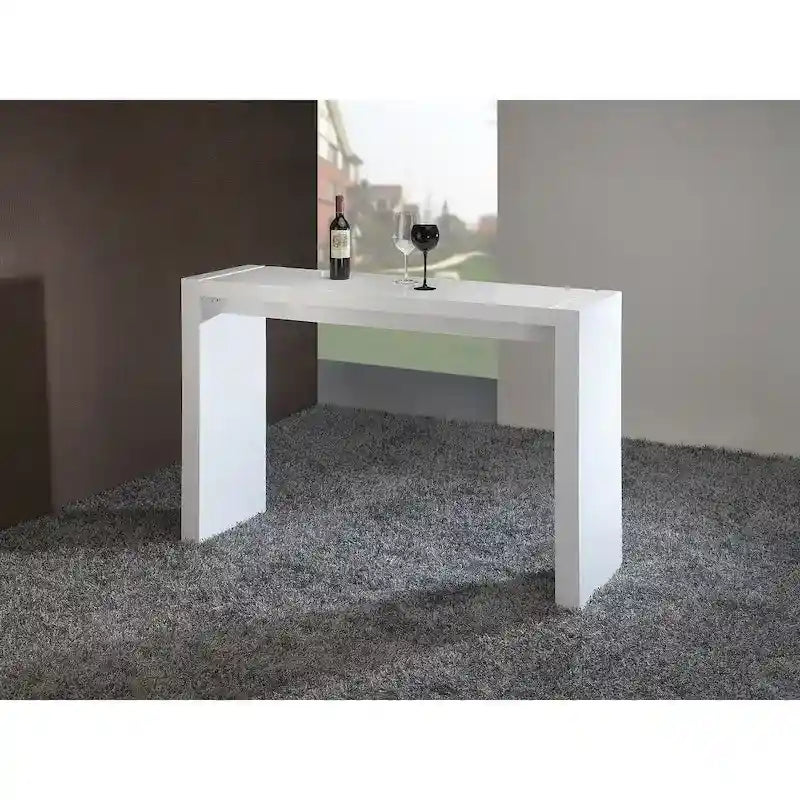 Table de bar de salle à manger en bois laqué