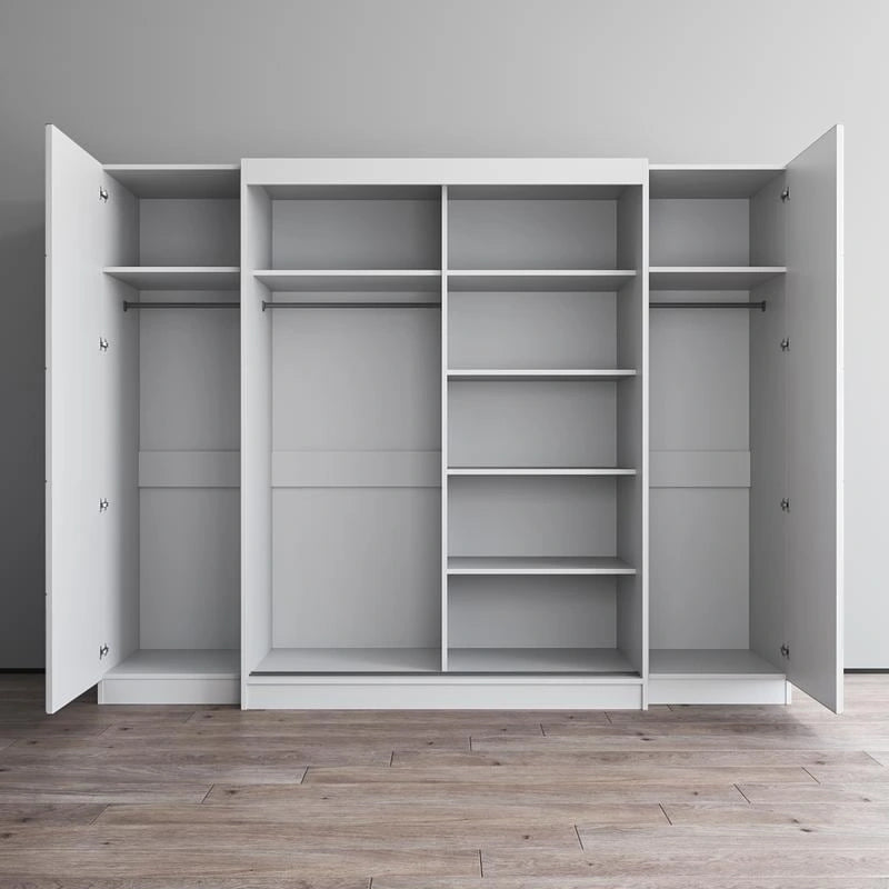 Armoire de rangement avec porte vitrée et finition mate