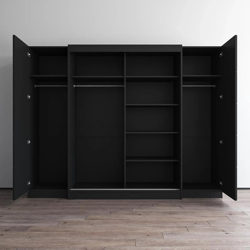 Armoire de rangement avec porte vitrée et finition mate