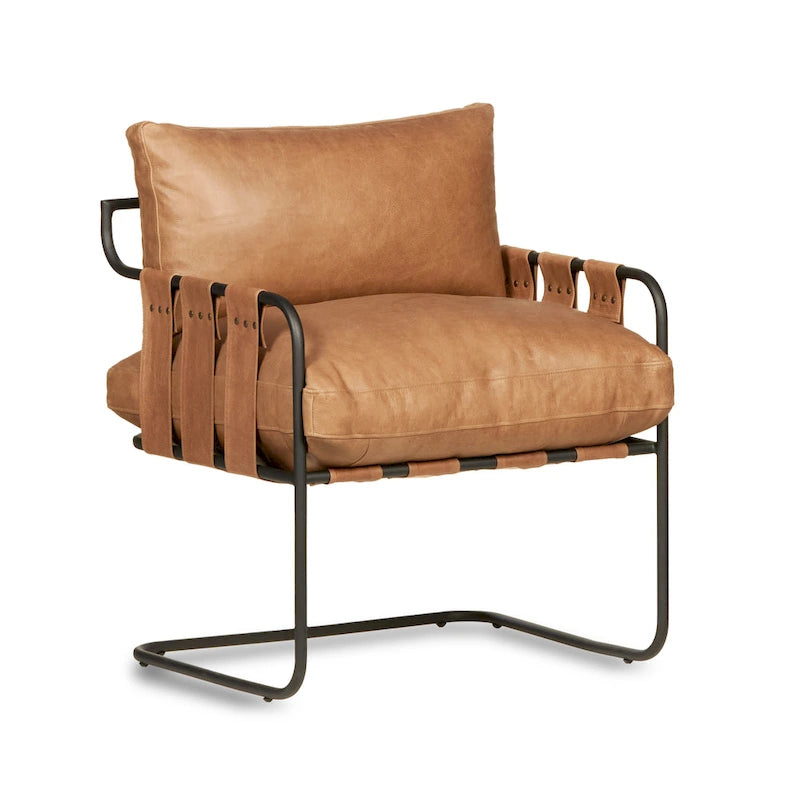 Fauteuil d'appoint en cuir
