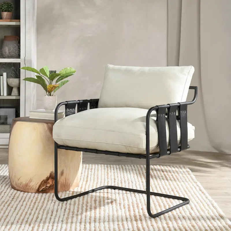 Fauteuil d'appoint en cuir