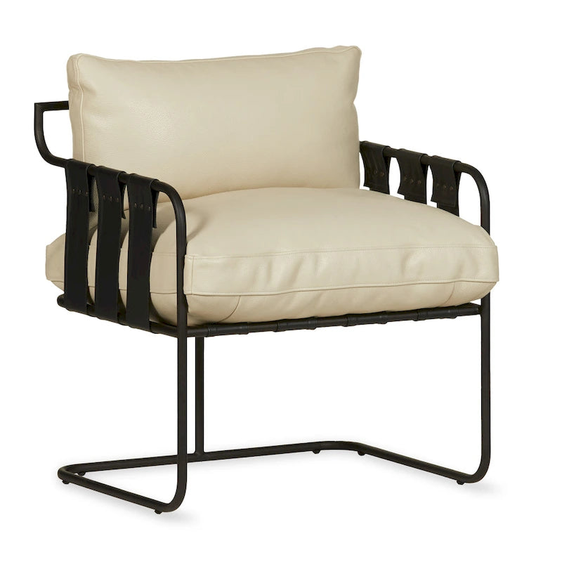 Fauteuil d'appoint en cuir