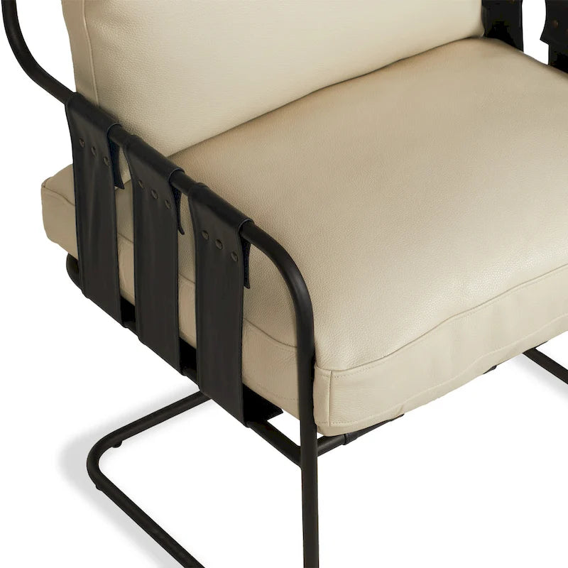 Fauteuil d'appoint en cuir