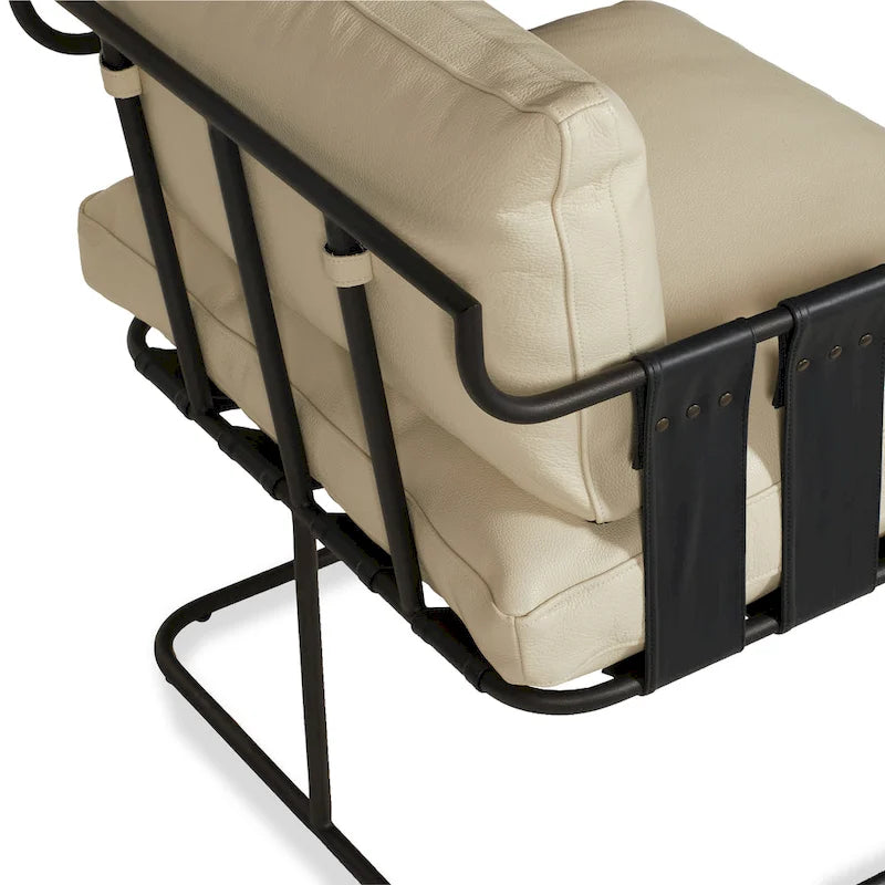 Fauteuil d'appoint en cuir