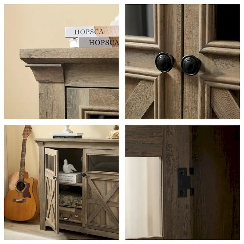 Meuble de rangement 2 portes grand buffet enfilade