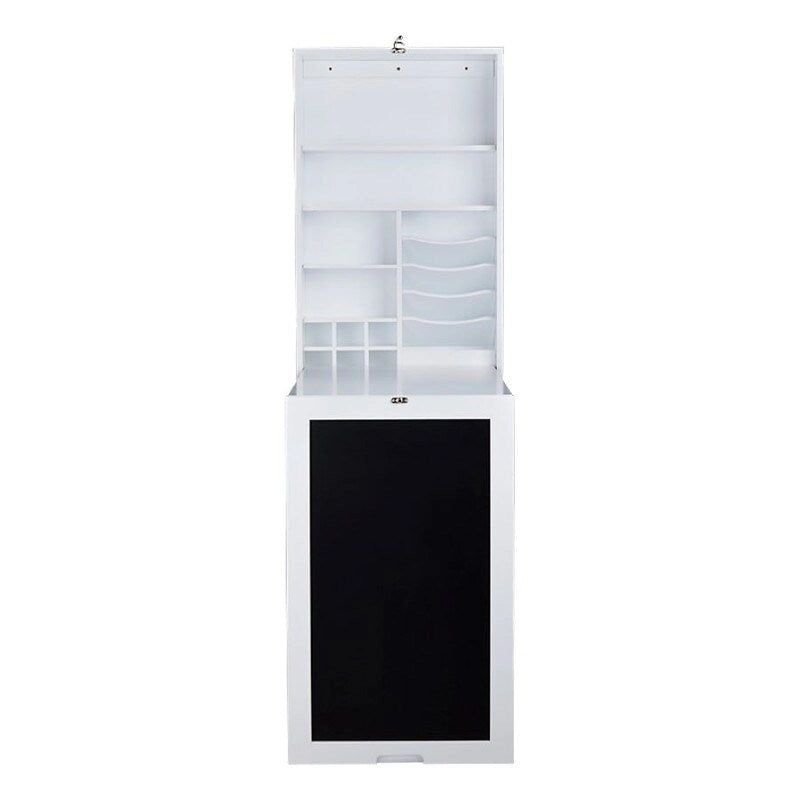 Meuble mural de bureau pliable avec tableau noir