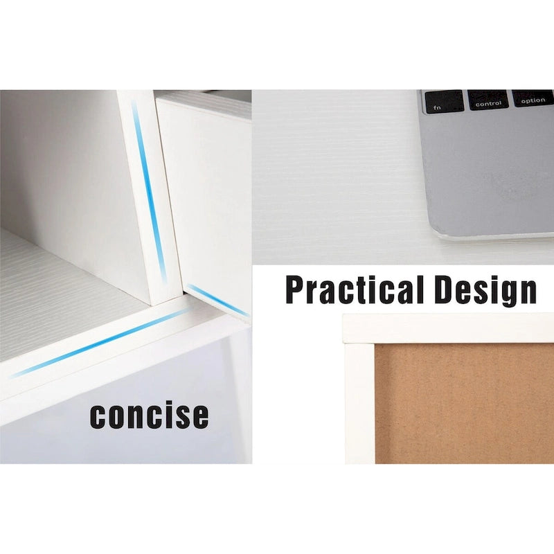 Bureau avec tiroirs, grand bureau contemporain